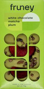 Chocolate Bars: White chocolate, Matcha, Plum & Dark Chocolate bar