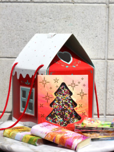 Christmas house gift box