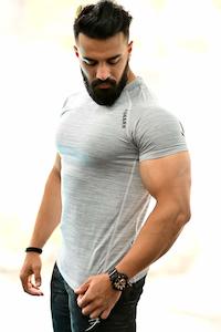 Final Sale: Melange T-shirt Light Grey