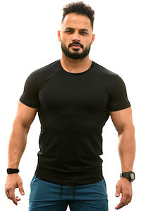 Final Sale: Flex Cotton T-shirt Black