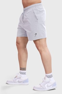 Gym Shorts Men: Thread Shorts Light Grey