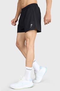 Gym Shorts Men: Pulse 4" Running Shorts Black