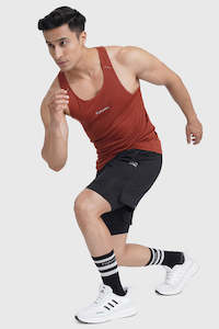 Gym Vest Men: Checks Running Tank Salsa