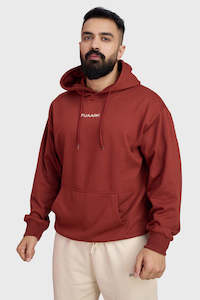 Hoodies Jackets: Signature Oversized Hoodie Rust