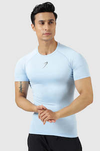 Men Compression Wear: Compression T-shirt Glacial Blue
