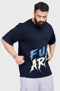 Gym Oversized Tshirts Men: Edge Oversized Tshirt Navy