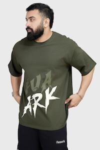 Gym Oversized Tshirts Men: Edge Oversized T-shirt Olive