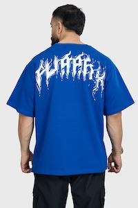 Gym Oversized Tshirts Men: Ignite Oversized T-shirt Royal Blue