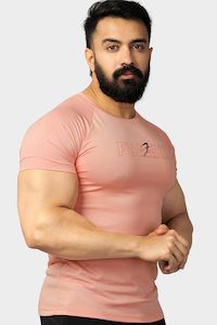 Bold Melange T-shirt Pink