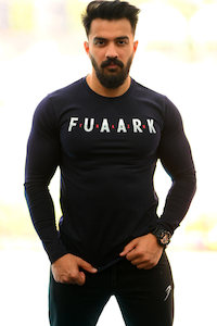 Final Sale: Peak Fullsleeves T-shirt Navy
