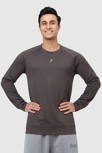 Gym Tshirts For Men: Polish Sweatshirt Dark Grey
