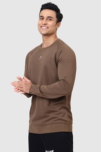 Gym Tshirts For Men: Polish Sweatshirt Brown
