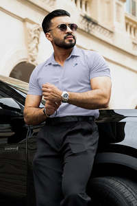 Gym Tshirts For Men: Aero Shirt Light Grey