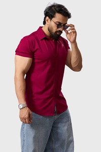 Gym Tshirts For Men: Aero Shirt Deep Red