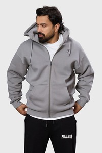 Hoodies Jackets: Brookline Oversized Jacket Grey
