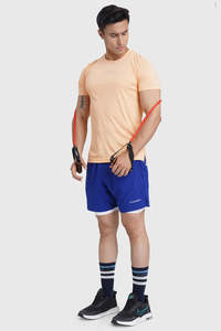 Running Collection: Checks Running T-shirt Peach