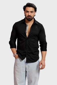 Gym Tshirts For Men: Aero Fullsleeves Shirt Black