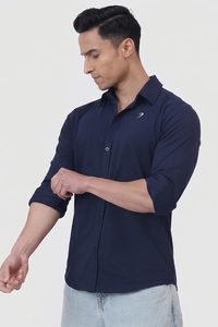Gym Tshirts For Men: Aero Fullsleeves Shirt Navy