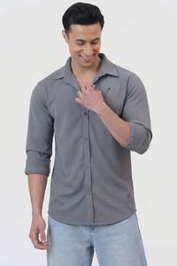 Foundation Fullsleeves Shirt Light Grey