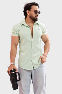 Gym Tshirts For Men: Aero Shirt Light Green