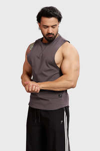 Gym Vest Men: Legacy DeepArm Tank Mocha