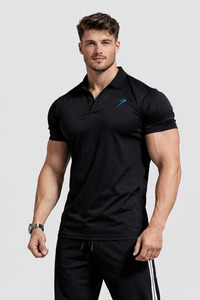 Obsidian Polo T-shirt Black