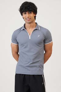 Stride Polo T-shirt Grey