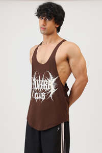 Gym Vest Men: Revenge Stringer Coffee