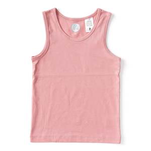 Lulufunk Sleepwear: Blush - Bamboo & Organic Cotton Singlet - Lulu Funk