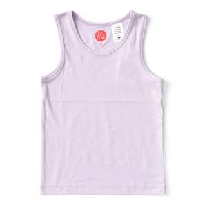 Lulufunk Sleepwear: Lilac Haze - Bamboo & Organic Cotton Singlet - Lulu Funk