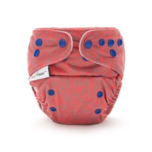 Trim Fit Nappy: Fudgey TRIMS™ Pocket Nappy - Squiggle (Minky)