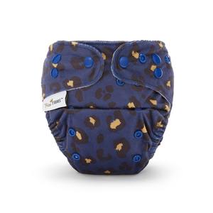 Fudgey TRIMS™ Pocket Nappy - Midnight Leopard (Minky)