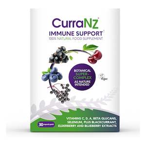 CurraNZ Immune Support New Zealand Blackcurrant Capsules Short Dated 40% Off