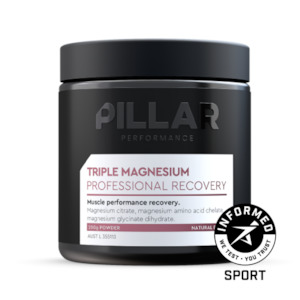 Vitamins: Pillar Triple Magnesium Professional Recovery Berry Powder