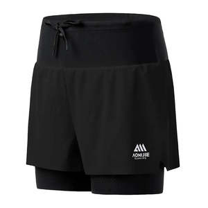 Aonijie Womens 2-n-1 Trail Running Waist Pack Shorts