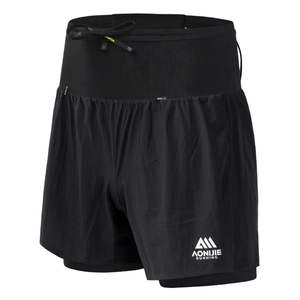 Running Active Wear: Aonijie Mens 2-n-1 Trail Running Waist Pack Shorts