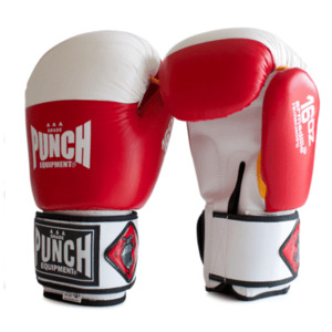 Punch Equipment: 90232     ~ ARMADILLO GLOVES RED/WHITE