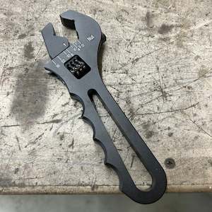 Black AN3-AN16 Aluminium Adjustable Wrench
