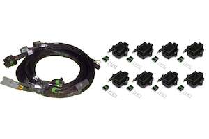 Haltech: HALTECH V8 GM/Chrysler Hemi Small/Big Block 8 x Individual High Output IGN-1A Inductive Coil and Harness Kit