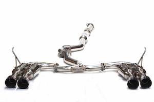 Invidia R400 Cat back Exhaust Titanium Tips Straight Cut 11-14 WRX, 07-14 STI HA&hellip;