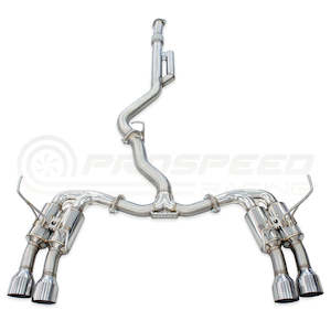 Invidia R400 Cat Back Exhaust w/SS Straight Cut Tips WRX VB 22+ Sedan | HS22SW4GM4SS