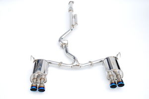 Invidia Exhausts: Invidia Q300 Cat Back Exhaust w/Ti Rolled Tips WRX VB 22+ Sedan | HS22SW4QD4RT