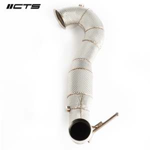 Mercedes: CTS High Flow Catted 3.5" Downpipe - Mercedes A45/CLA45/GLA45 AMG M133