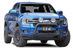 Ford Ranger ECB Alloy Nudge Bar Black Fully Equipped