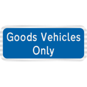 Goods Vehicles Only