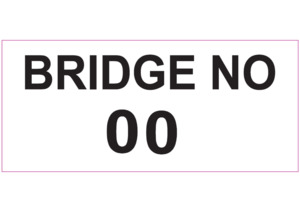 Products: Bridge Number 450x200mm - SFX