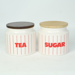 Hornsea Stripe containers – pair