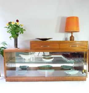 Mahogany sideboard/display cabinet