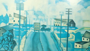 Rita Angus ‘Fog, Hawkes Bay’ print