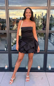 AJE -VIOLETTE BUBBLE HEM MINI DRESS